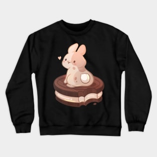 Chocolate Sandwich Cookie Bunny Crewneck Sweatshirt